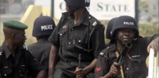 Police arrest three suspects in Rivers for detonating explosive in church in Rivers.