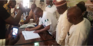 Just in- APC REGISTRATION. Orji Kalu Revalidates Membership
