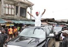 Ariaria Shut down As Kalu, Ogah, Ihejirika, Wogu Storm market For APC