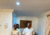 Oshiomhole visit Sen. Orji Kalu at his Abuja Residence.