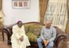 Breaking: Bishop Kukah Visits Senate Chief Whip, Orji Kalu