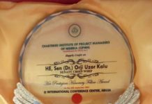 Happening Now !!! Senator Kalu Bags Chartered Institute Award..