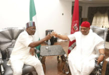 Gov Ortom Visits Senator Orji Kalu in Abuja (PHOTOS)..