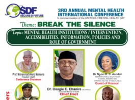 Future Security: Orji Uzor Kalu Foundation Participated In The 3rd SDF International Conference On Mental Health And The Society.