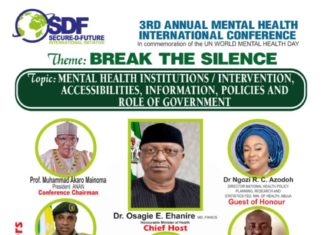 Future Security: Orji Uzor Kalu Foundation Participated In The 3rd SDF International Conference On Mental Health And The Society.