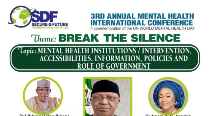 Future Security: Orji Uzor Kalu Foundation Participated In The 3rd SDF International Conference On Mental Health And The Society.