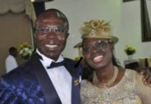KALU CONDOLES WITH PRESIDENT OF COSCHARIS GROUP OF COMPANIES, DR COSMAS MADUKA OVER WIFE’S DEMISE..