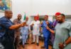 Just in!!! PDP Leaders Led by Nat’l Sec,Anyanwu visits Orji Kalu