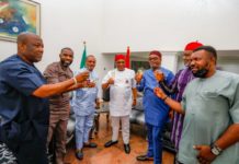 Just in!!! PDP Leaders Led by Nat’l Sec,Anyanwu visits Orji Kalu