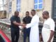 Just In!! Hon. Mascot Uzor Kalu Presents Car Gift To Rev. Christian Awah, Newly Ordained Third Igbere Catholic Priest*