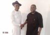 Photos: Abia APP Gov’ Candidate , Hon Mascot Kalu Meets Chief Mark Ugorji