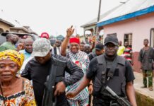 Abia-North: Kalu’s arrival erupts Festivity at Idima, Abam as Senator Interacts With Constituents
