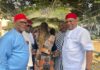 Sen Orji Kalu pays condolence visit to David Onuoha Ogba’s family in Abiriba
