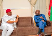 Just in!!! Abia Gov Otti hosts Orji Kalu , meet behind closed doors