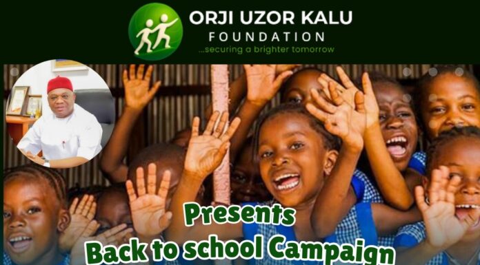 Orji Uzor Kalu Foundation Flags off Back to School initiative, Targets Hundred Schools in Abia North.